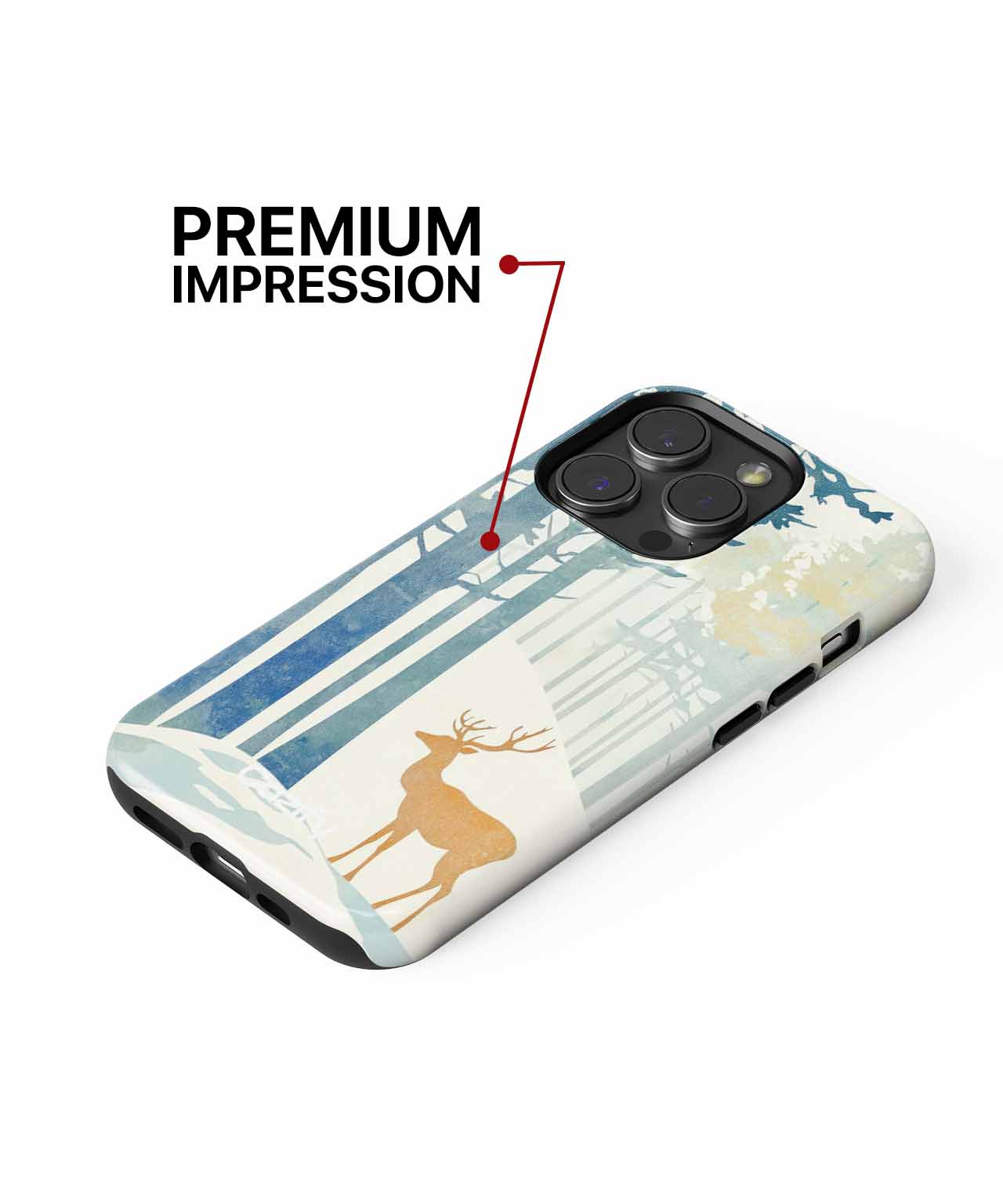 Gentle Forest Friend Embracing Winter iPhone case Case Cazify - Delivery Canada