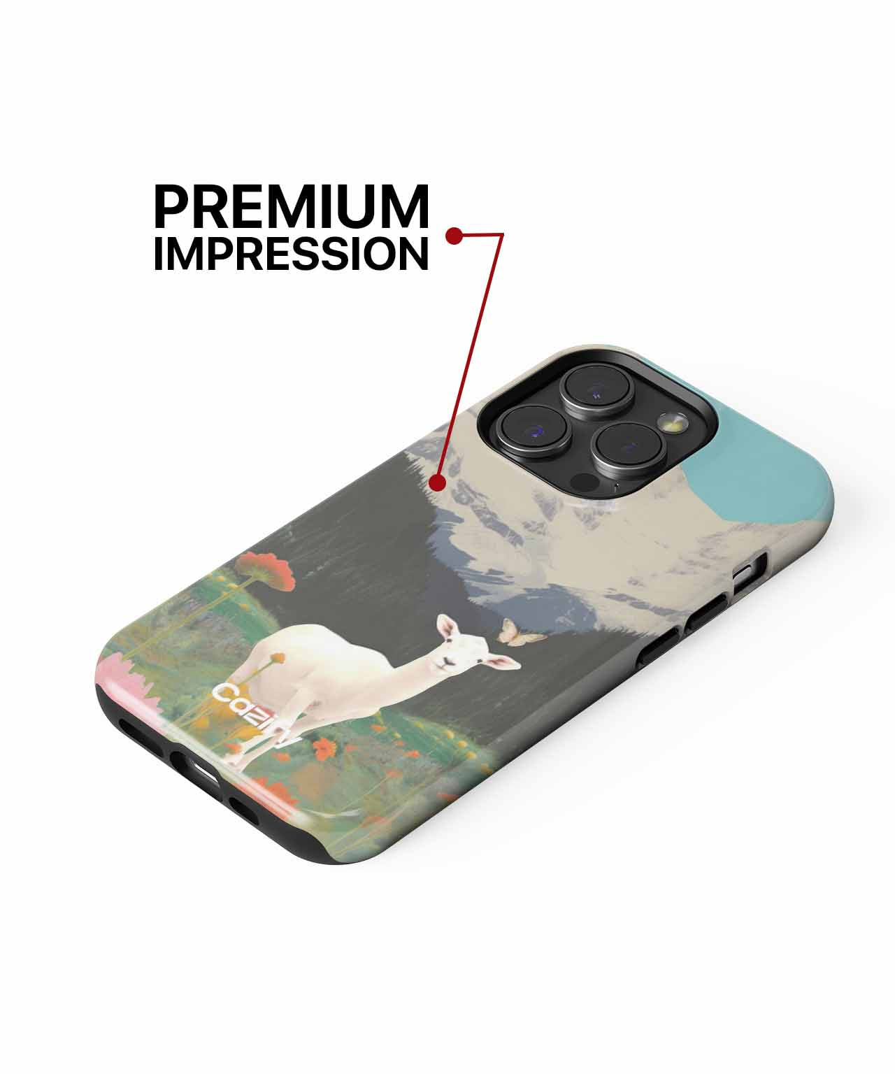 Gentle Goat in a Flowery Wonderland iPhone case Case Cazify - Delivery Canada