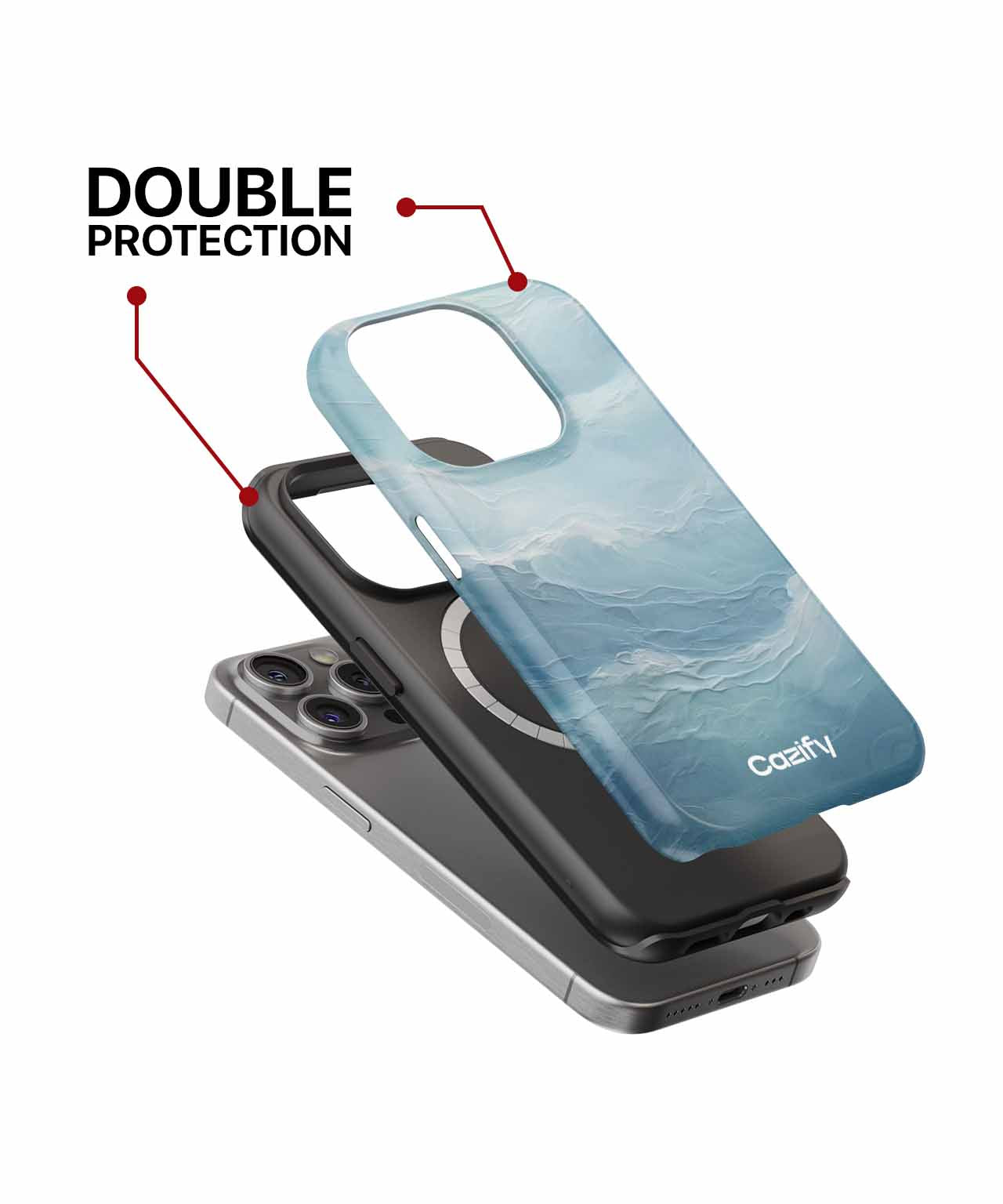 Gentle Ocean Waves Dancing Lightly iPhone case Case Cazify - Delivery Canada
