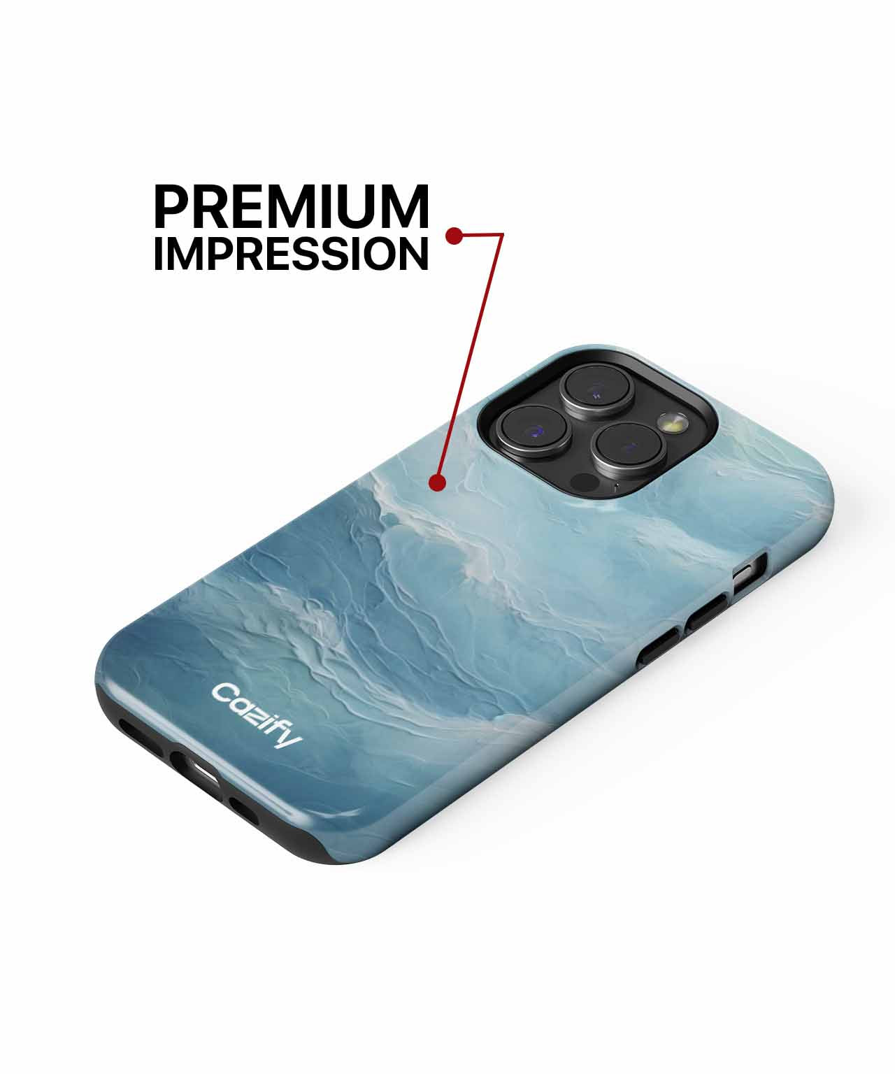 Gentle Ocean Waves Dancing Lightly iPhone case Case Cazify - Delivery Canada