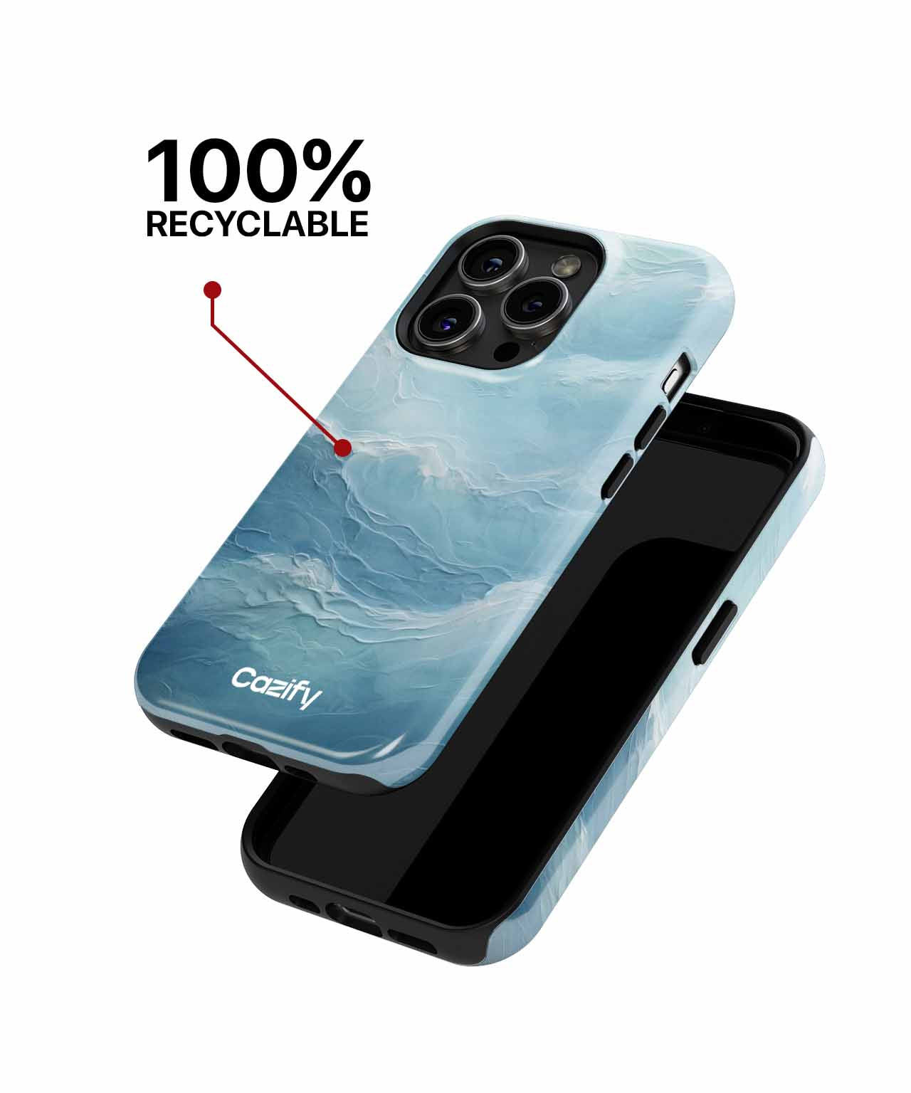 Gentle Ocean Waves Dancing Lightly iPhone case Case Cazify - Delivery Canada
