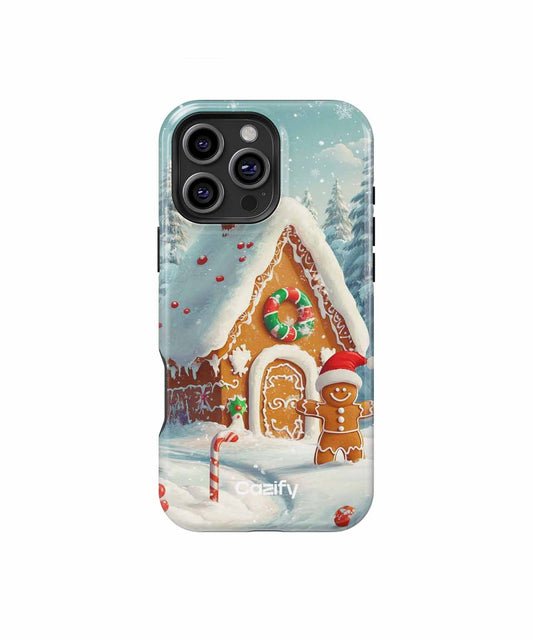 Gingerbread House of Winter Whimsy iPhone case Case Cazify - Delivery Canada