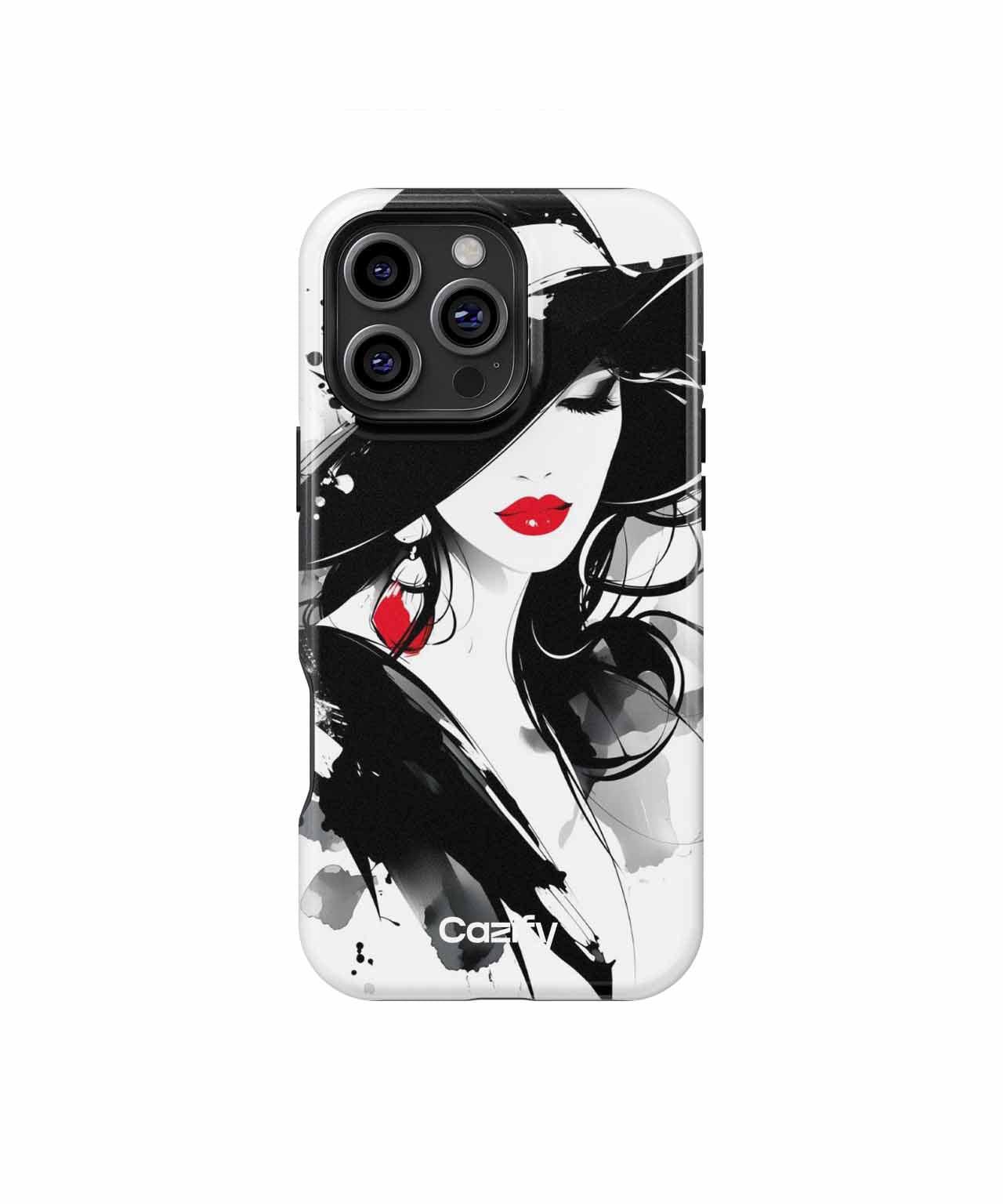 Glamorous Mysterious Lady in a Hat iPhone case Case Cazify - Delivery Canada