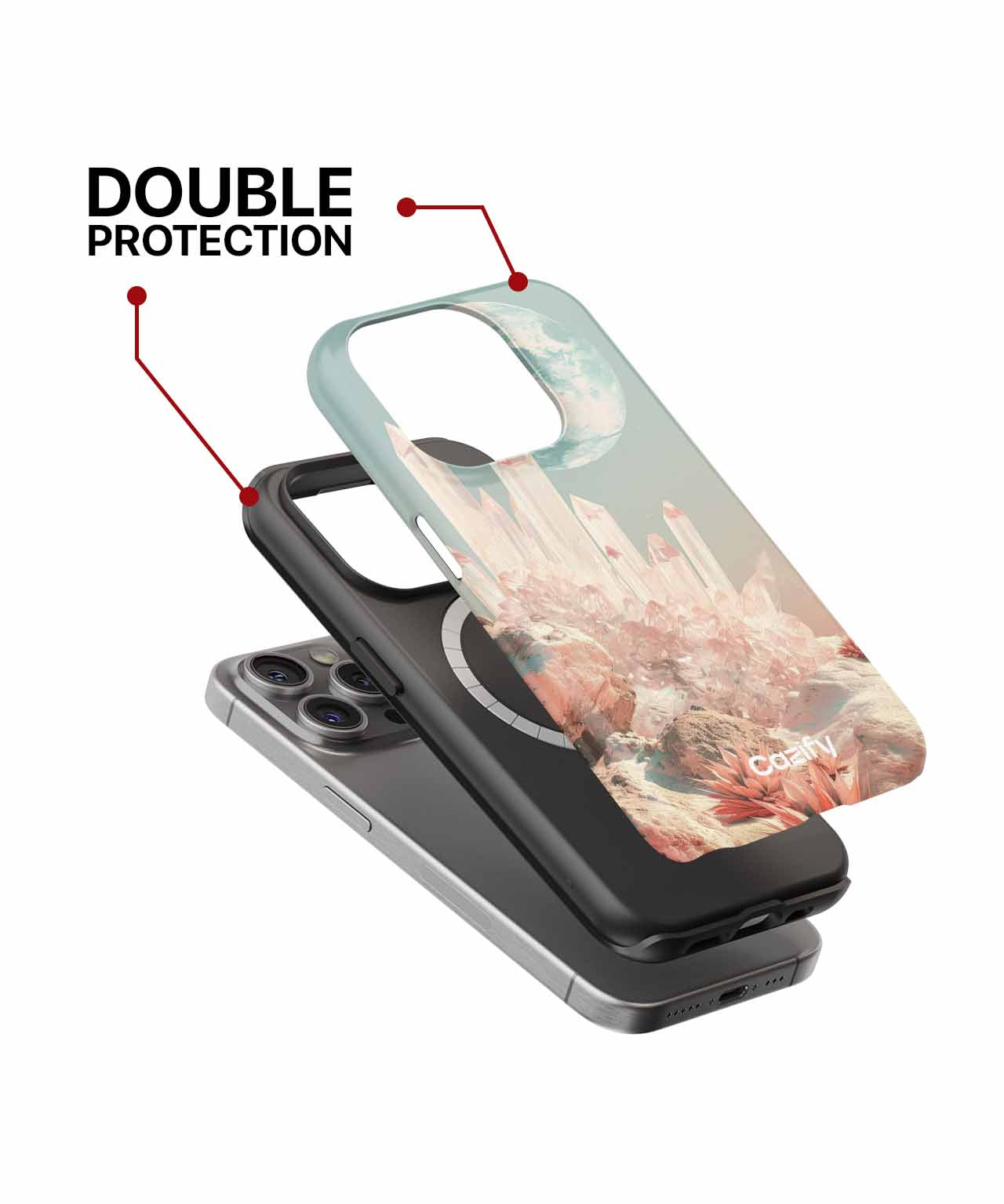 Glistening Crystals Under a Dreamy Moon iPhone case Case Cazify - Delivery Canada