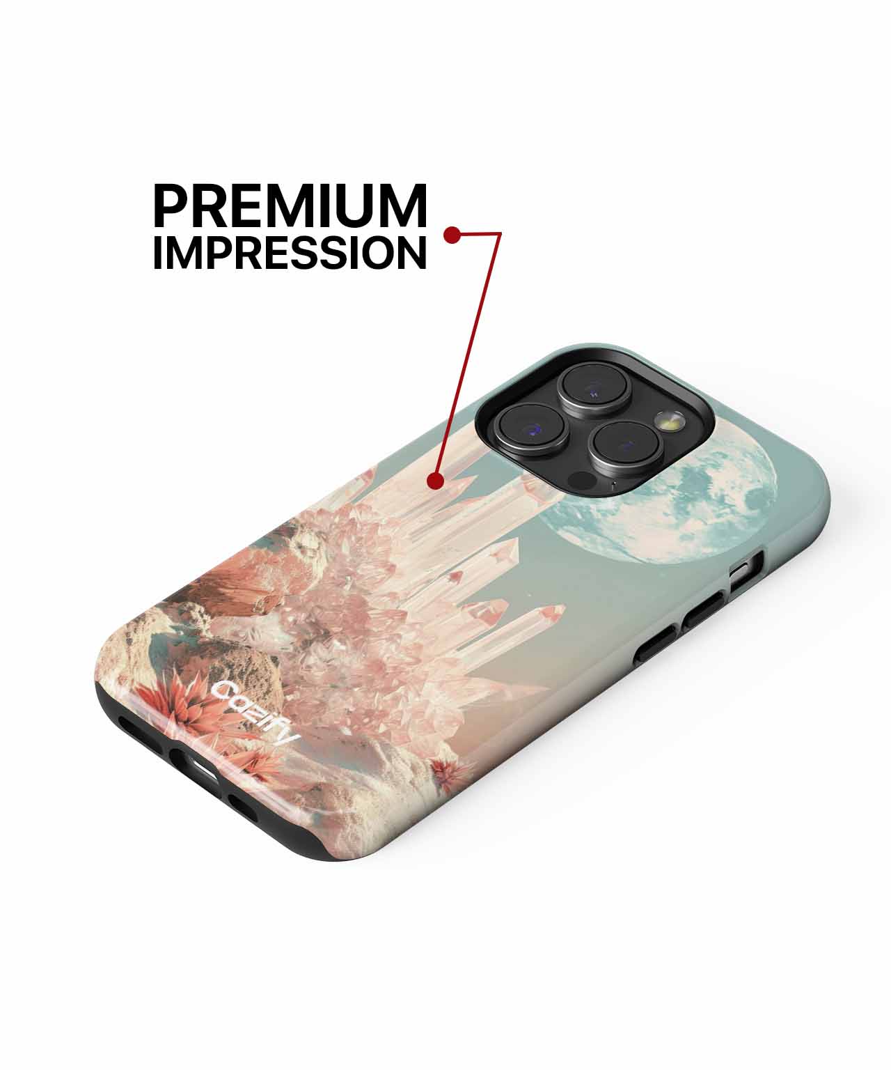Glistening Crystals Under a Dreamy Moon iPhone case Case Cazify - Delivery Canada