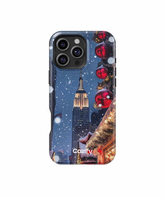 Glittering Snowy Empire State Wonder iPhone case Case Cazify - Delivery Canada