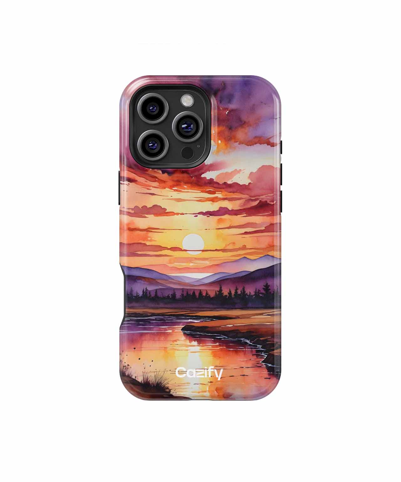 Glorious Sunset Over Majestic Mountains iPhone case Case Cazify - Delivery Canada
