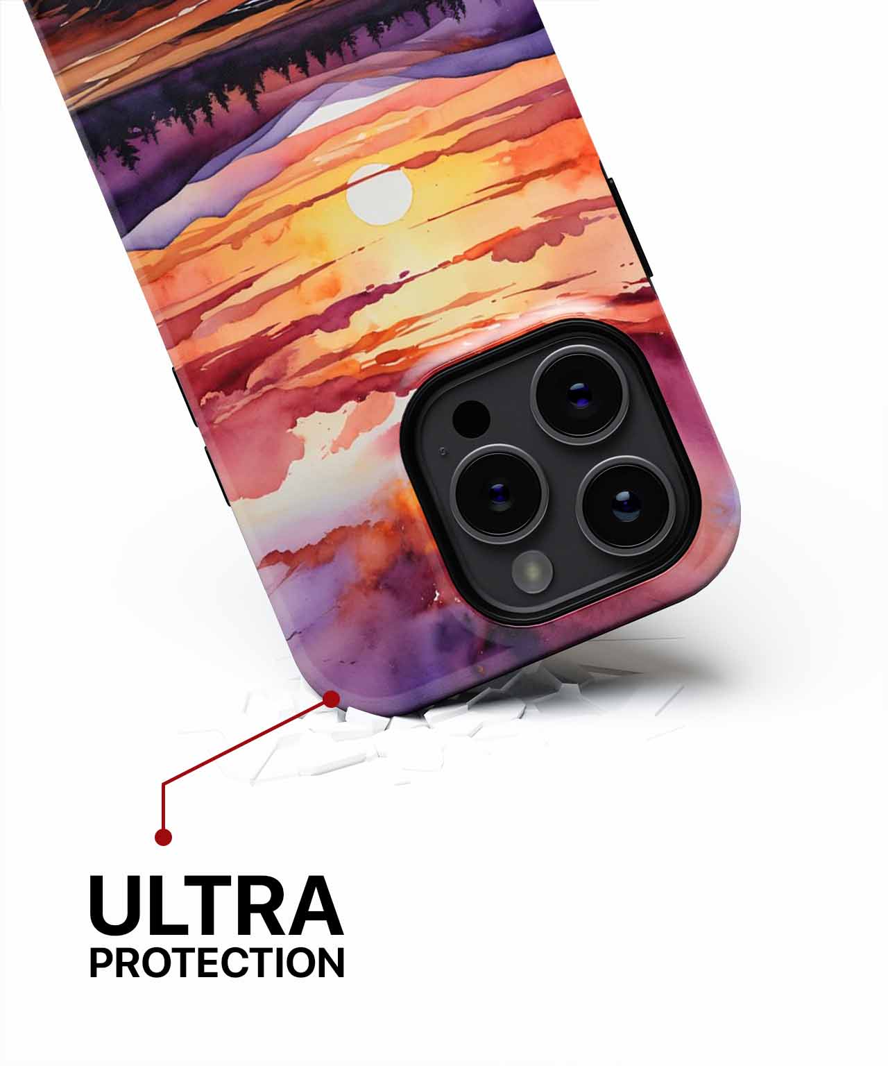 Glorious Sunset Over Majestic Mountains iPhone case Case Cazify - Delivery Canada