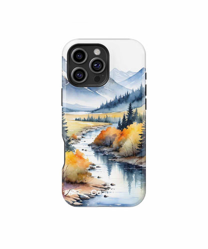 Golden Autumn River Adventure iPhone case Case Cazify - Delivery Canada