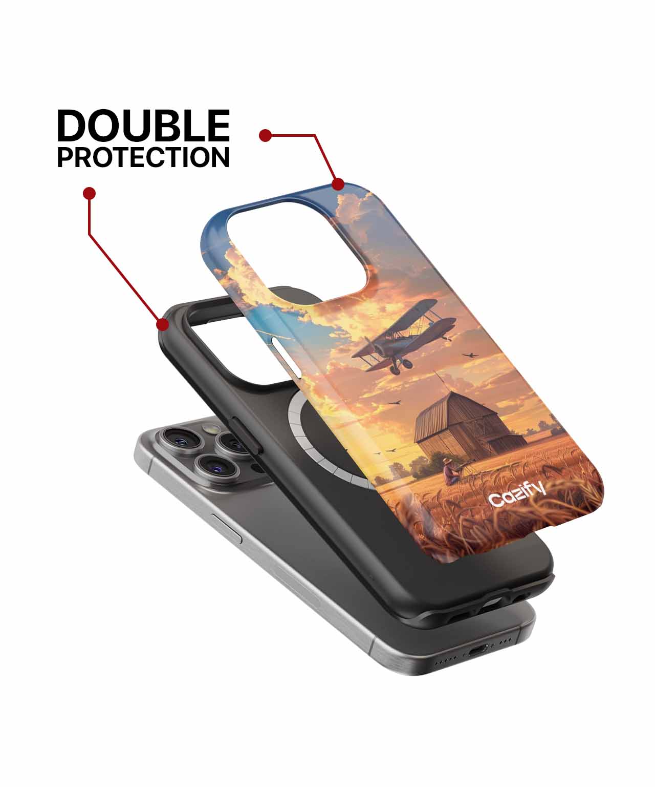 Golden Fields and Flying Dreams iPhone case Case Cazify - Delivery Canada
