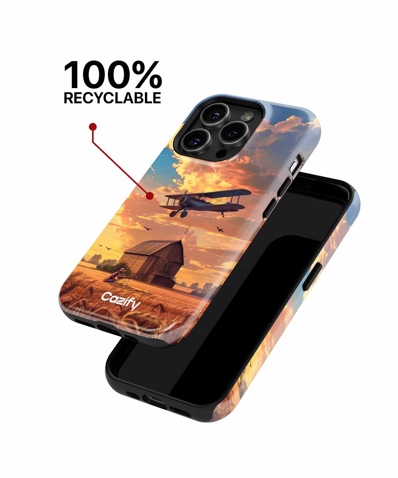 Golden Fields and Flying Dreams iPhone case Case Cazify - Delivery Canada
