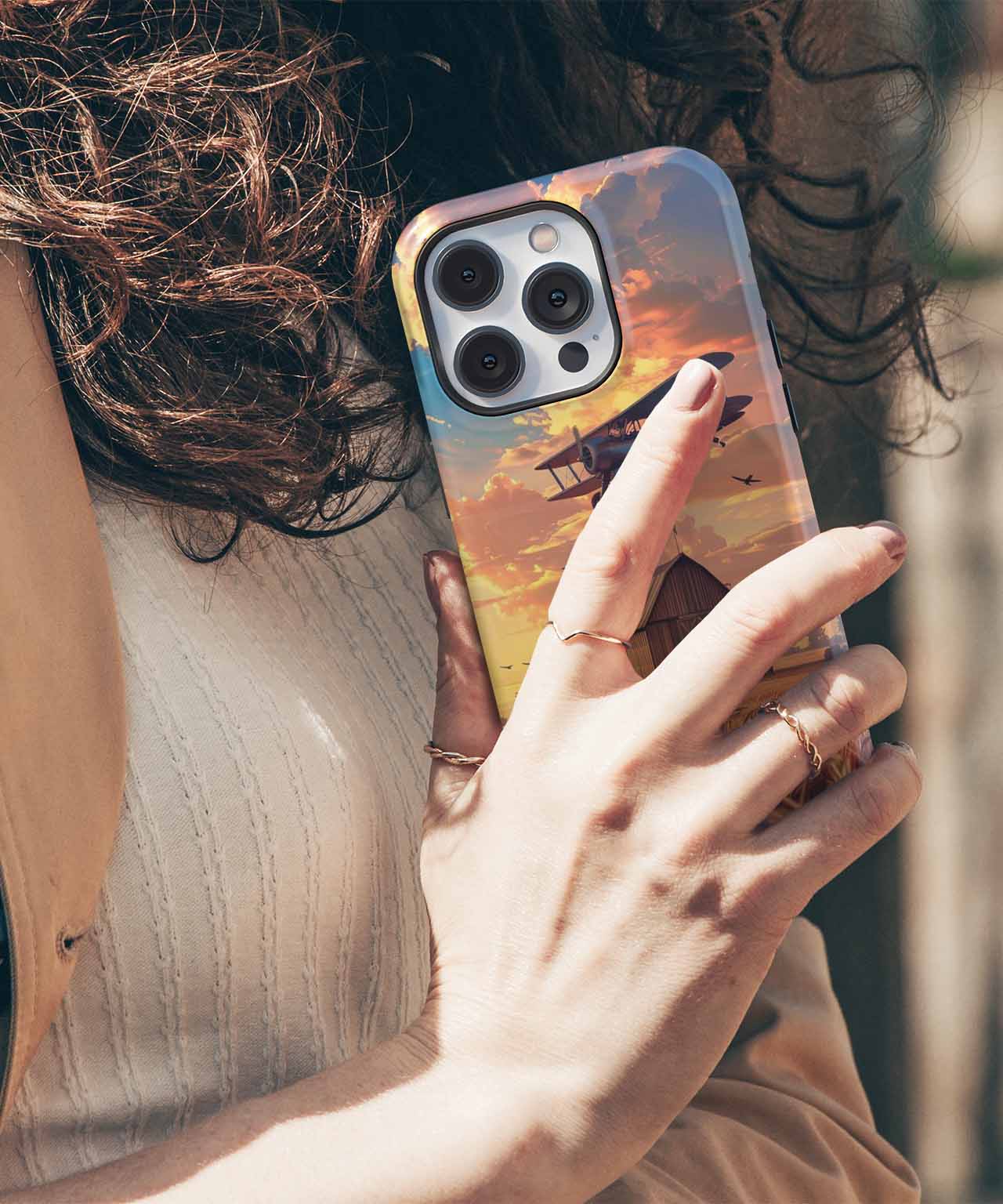 Golden Fields and Flying Dreams iPhone case Case Cazify - Delivery Canada