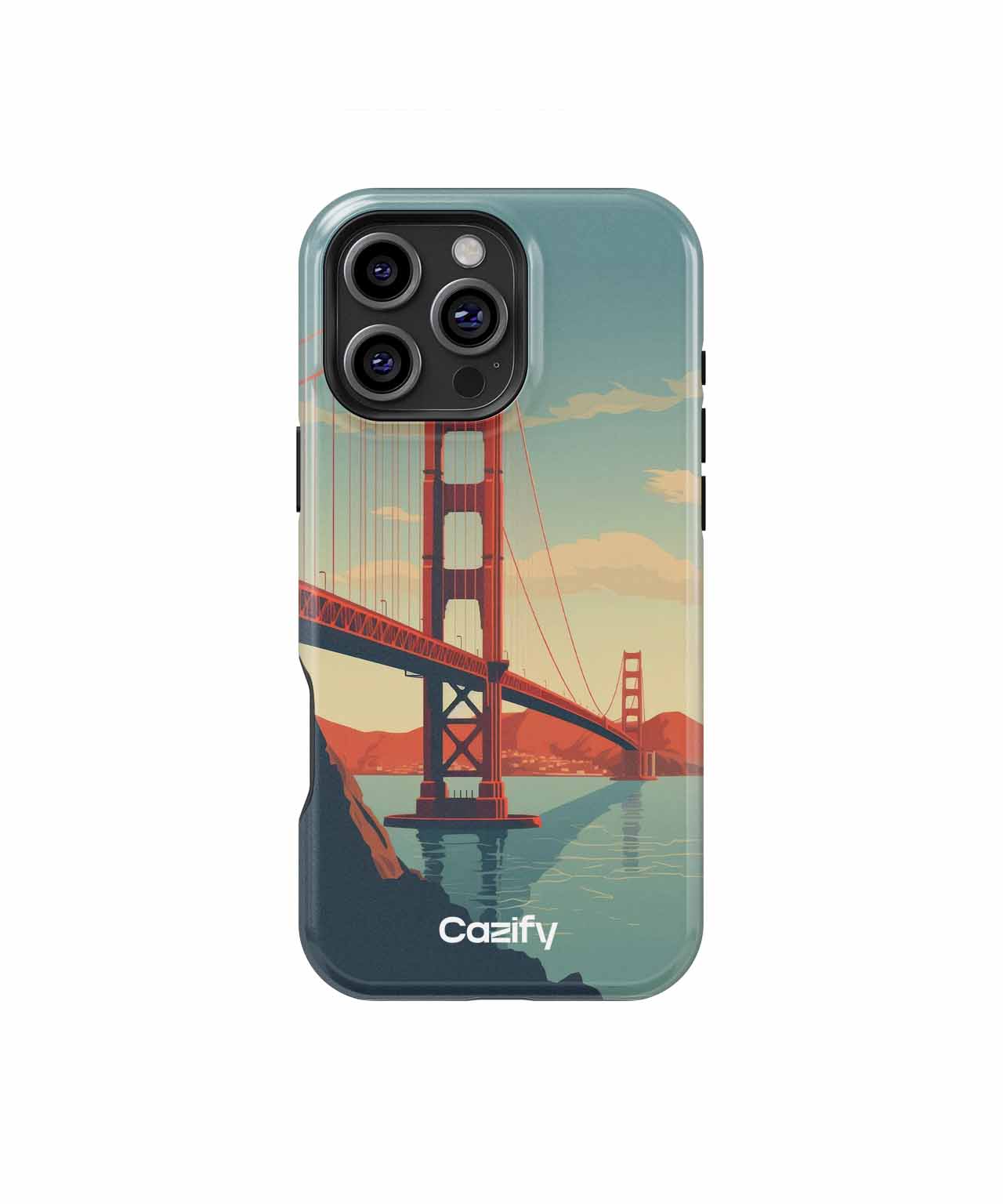 Golden Gate Bridge Over Water Bliss iPhone case Case Cazify - Delivery Canada