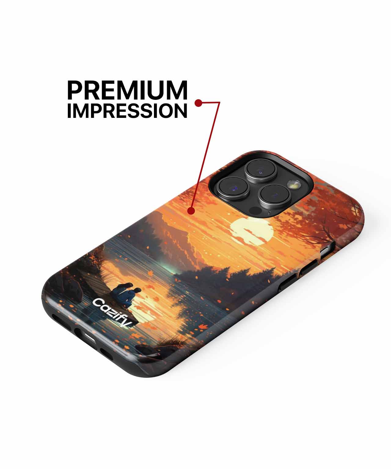 Golden Sunset Autumn Dreams iPhone case Case Cazify - Delivery Canada