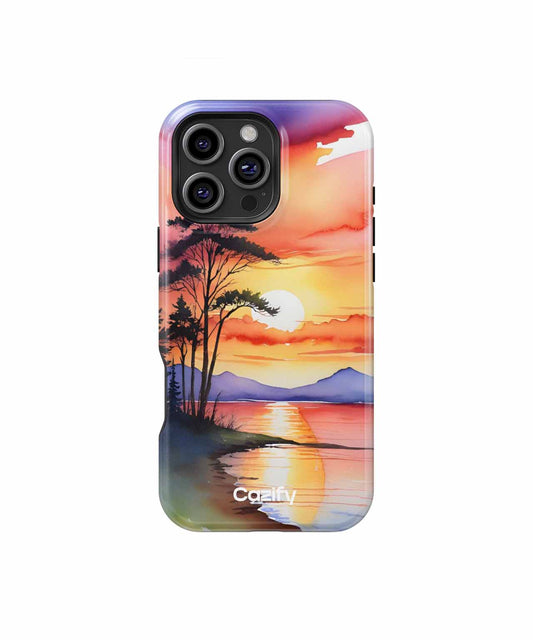 Golden Sunset Bliss by the Shore iPhone case Case Cazify - Delivery Canada