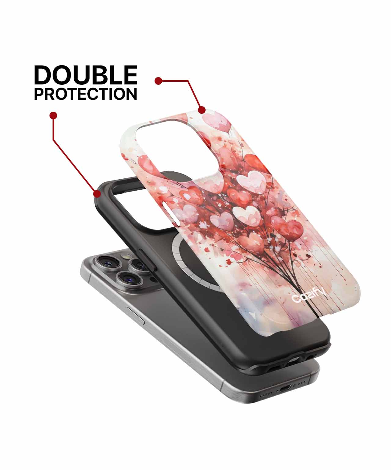 Heartfelt Love Blooms in Colorful Hues iPhone case Case Cazify - Delivery Canada