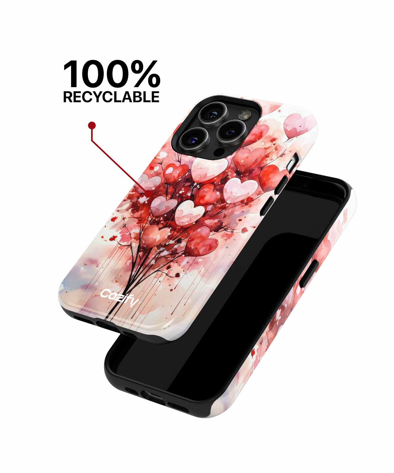Heartfelt Love Blooms in Colorful Hues iPhone case Case Cazify - Delivery Canada