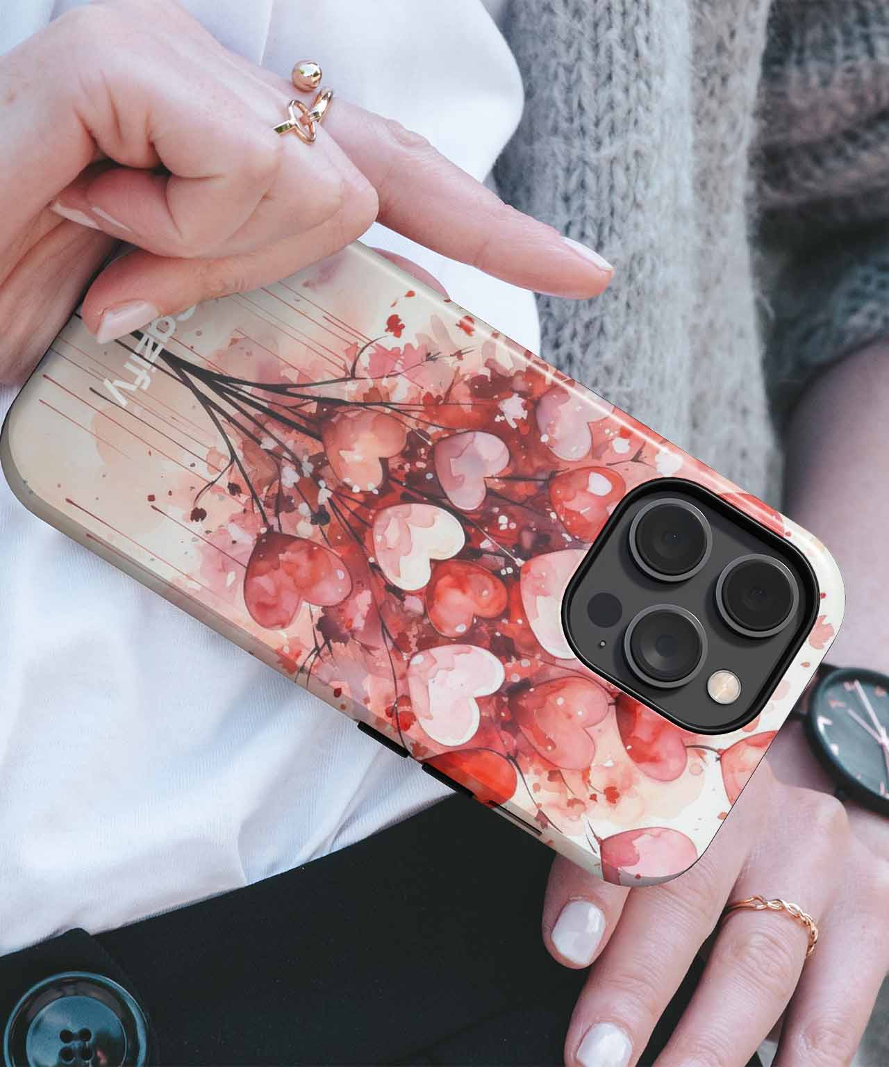 Heartfelt Love Blooms in Colorful Hues iPhone case Case Cazify - Delivery Canada