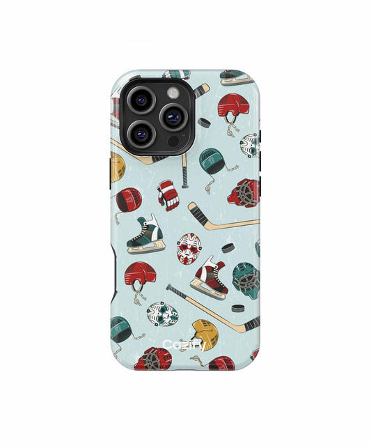 Icy Adventures with Hockey Gear iPhone case Case Cazify - Delivery Canada