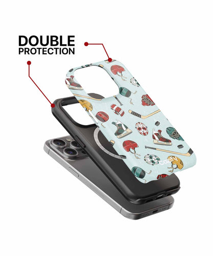 Icy Adventures with Hockey Gear iPhone case Case Cazify - Delivery Canada