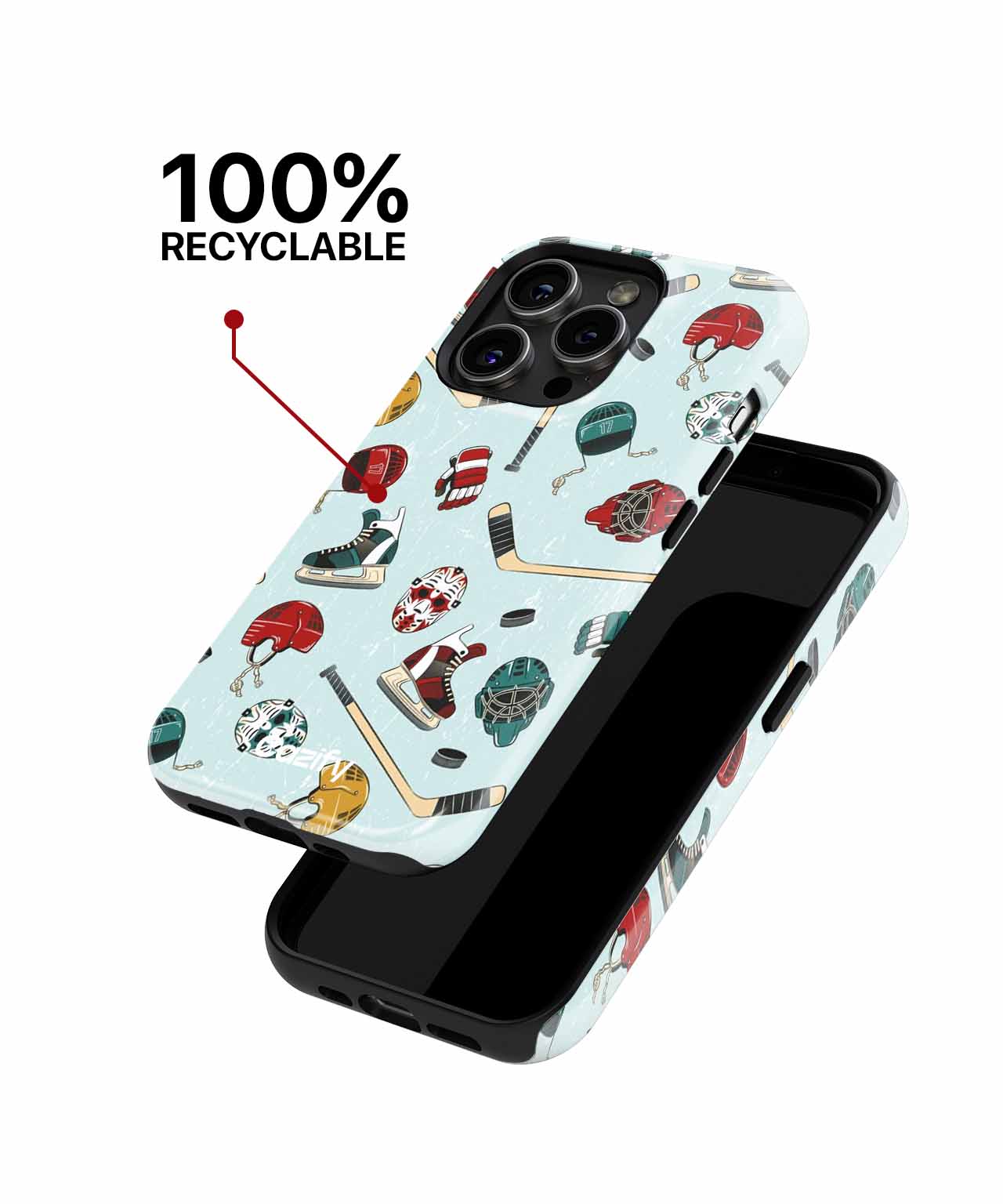 Icy Adventures with Hockey Gear iPhone case Case Cazify - Delivery Canada