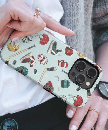 Icy Adventures with Hockey Gear iPhone case Case Cazify - Delivery Canada