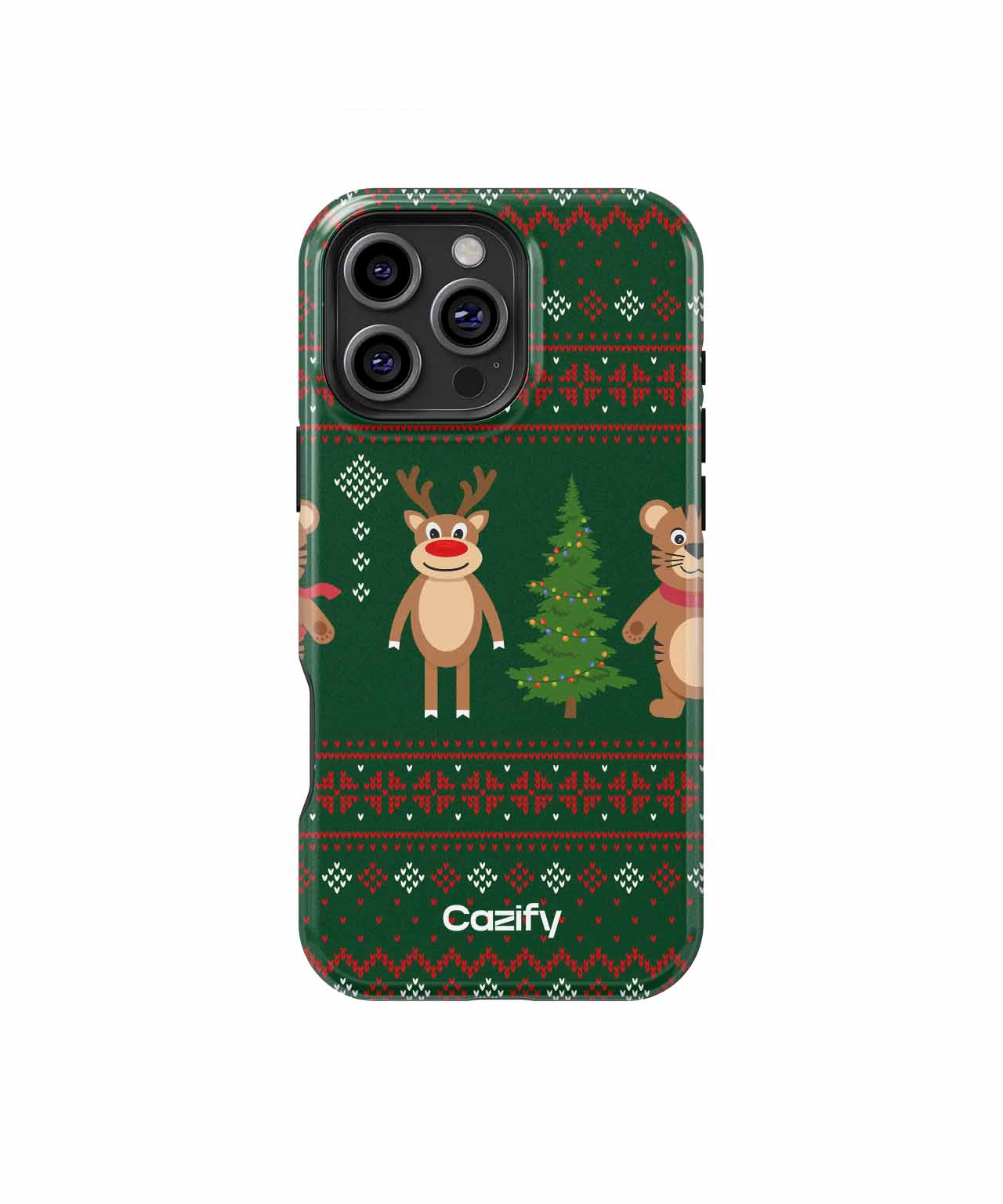 Jolly Animal Parade on a Festive Background iPhone case Case Cazify - Delivery Canada