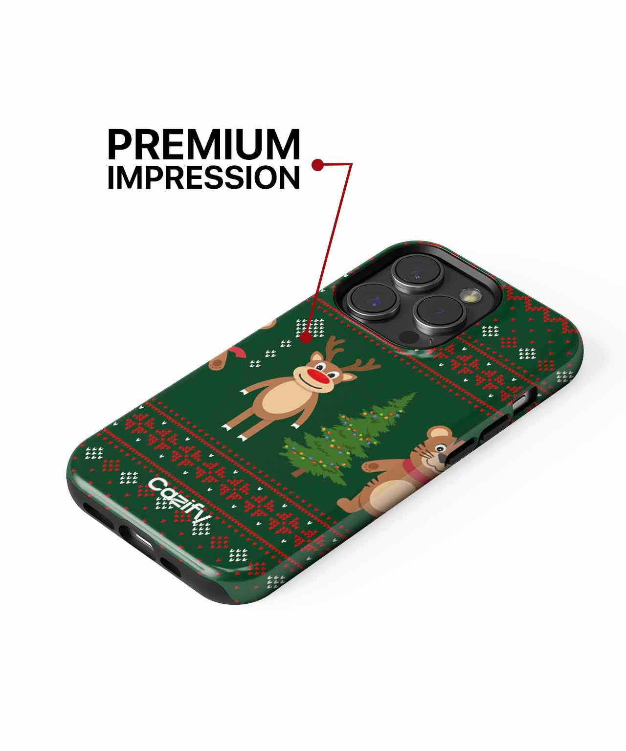 Jolly Animal Parade on a Festive Background iPhone case Case Cazify - Delivery Canada