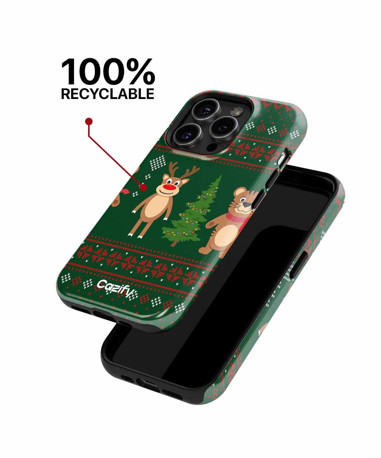 Jolly Animal Parade on a Festive Background iPhone case Case Cazify - Delivery Canada