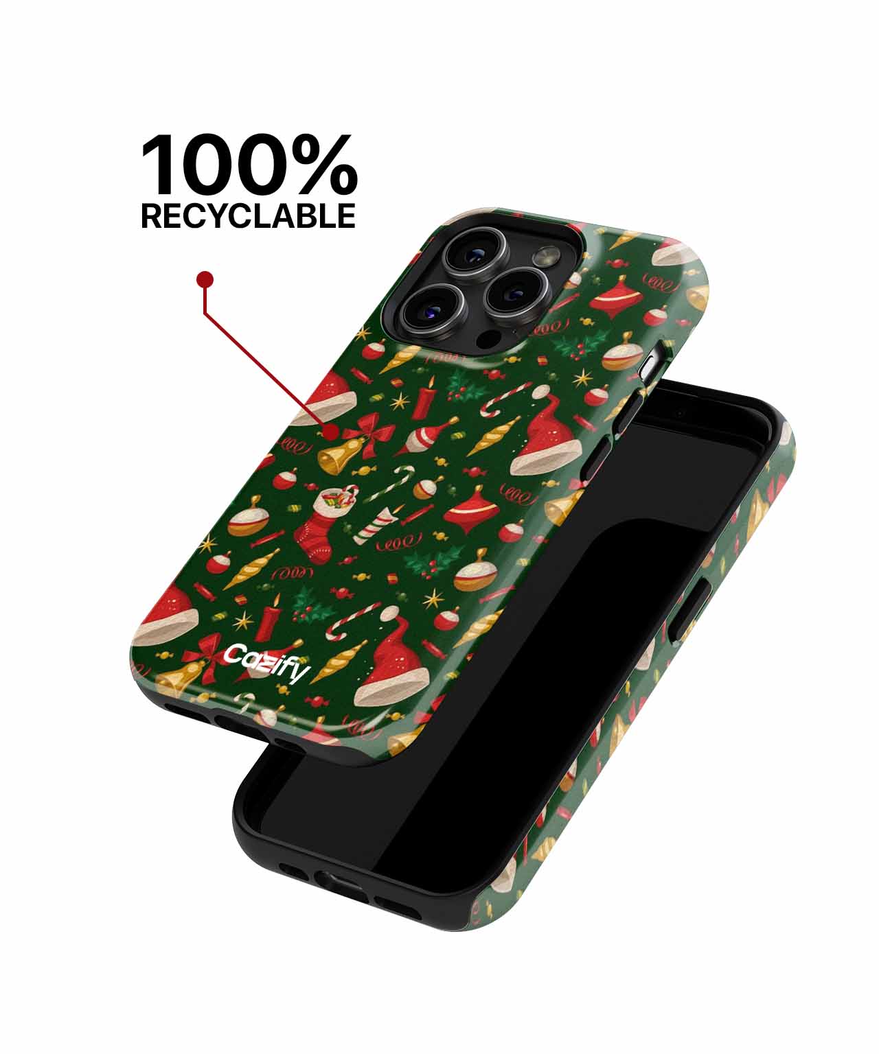 Jolly Christmas Cheerful Fiesta iPhone case Case Cazify - Delivery Canada