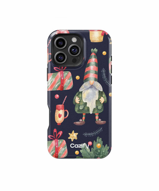Jolly Gnome with Festive Treats and Cheer iPhone case Case Cazify - Delivery Canada