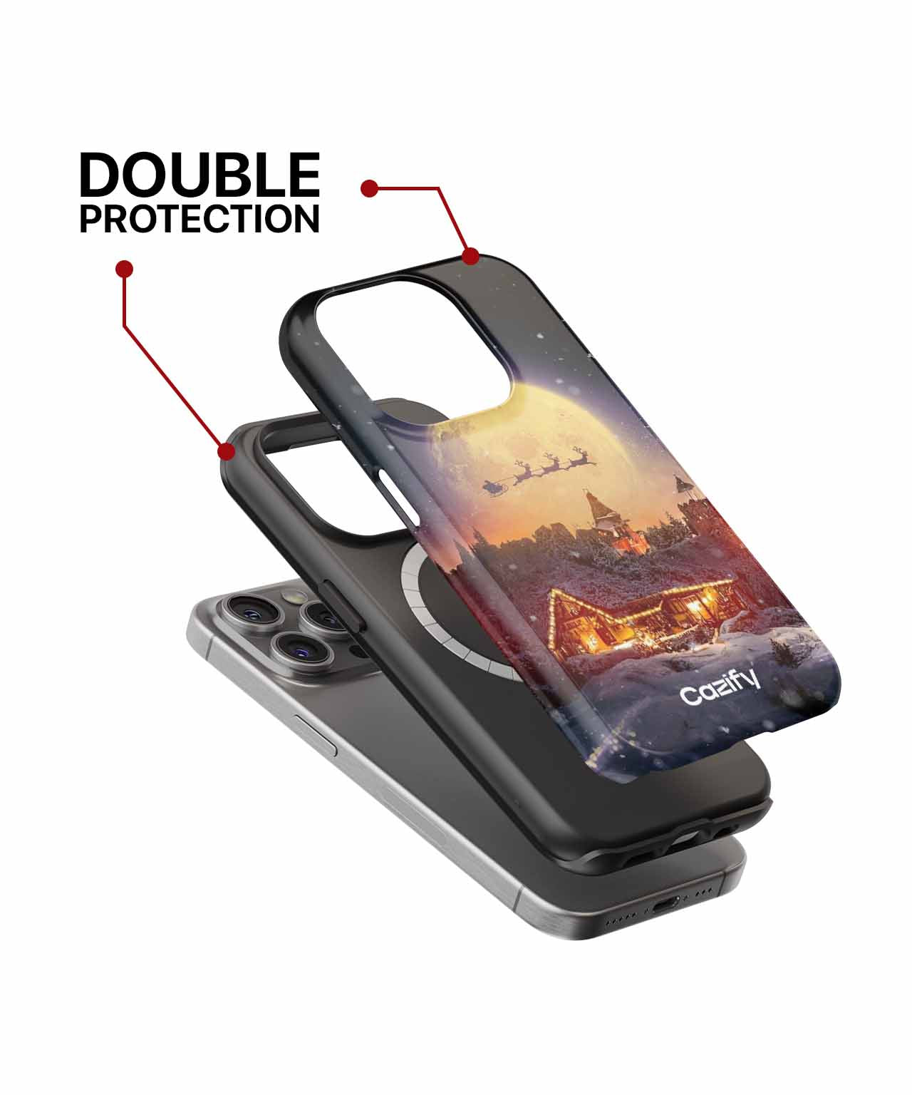 Jolly Night Over Winter Wonderland iPhone case Case Cazify - Delivery Canada