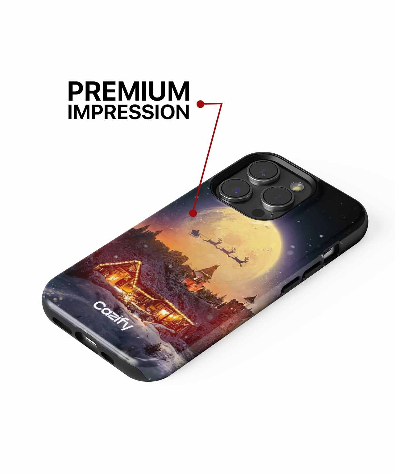 Jolly Night Over Winter Wonderland iPhone case Case Cazify - Delivery Canada