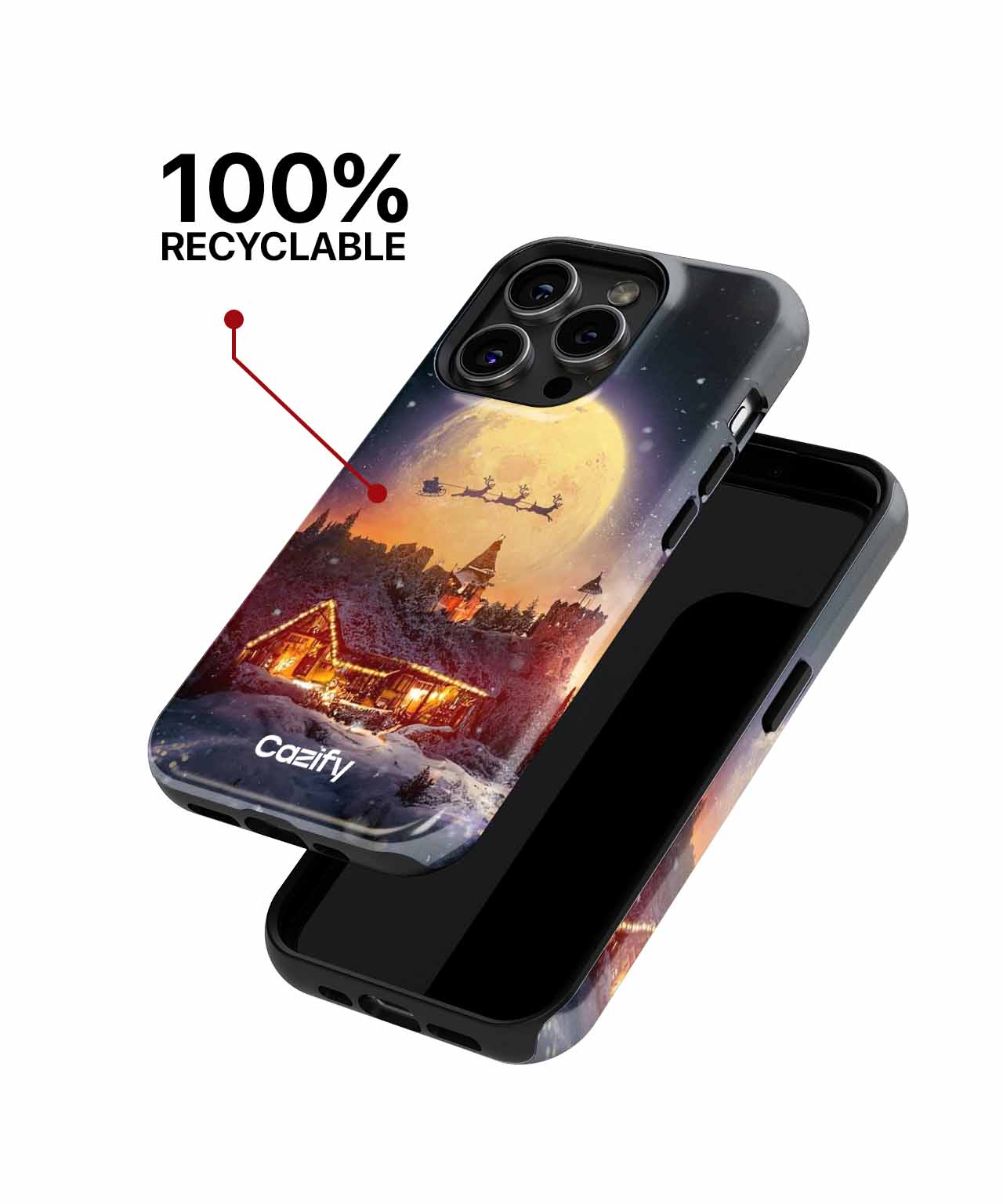 Jolly Night Over Winter Wonderland iPhone case Case Cazify - Delivery Canada
