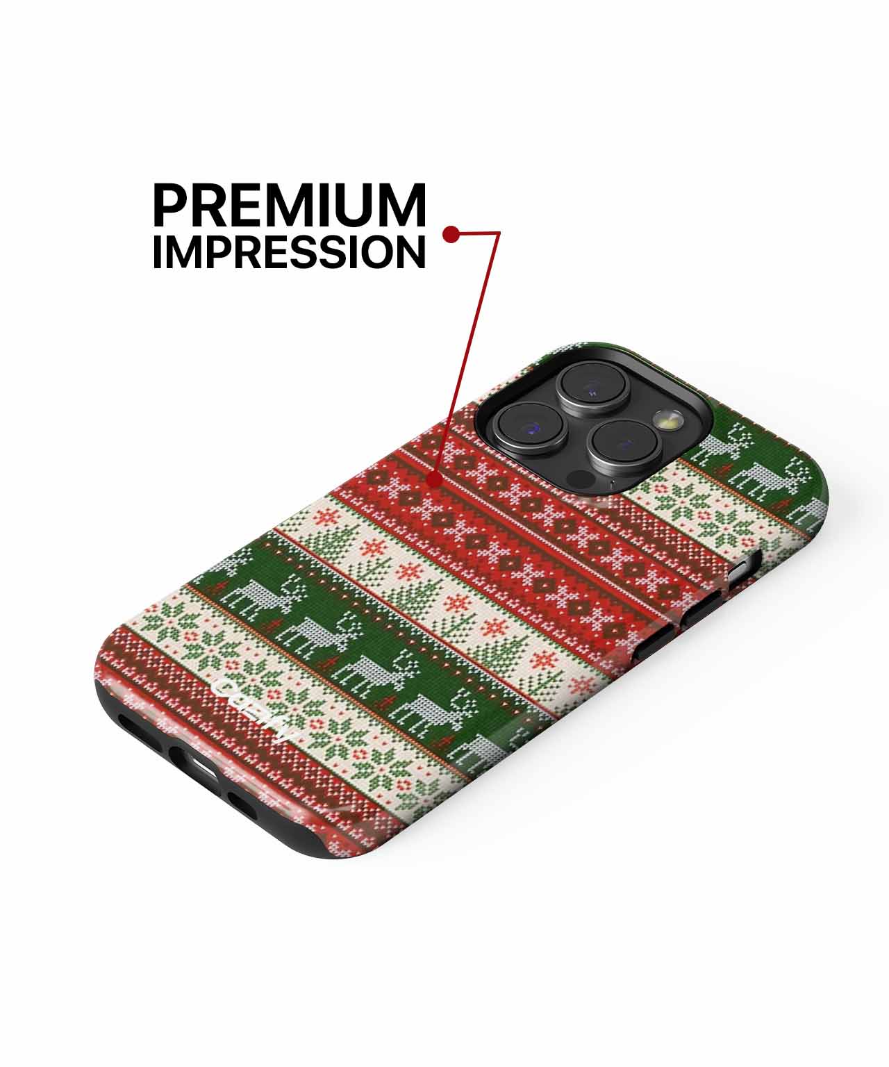 Jolly Reindeer Sweater Pattern Delightful iPhone case Case Cazify - Delivery Canada