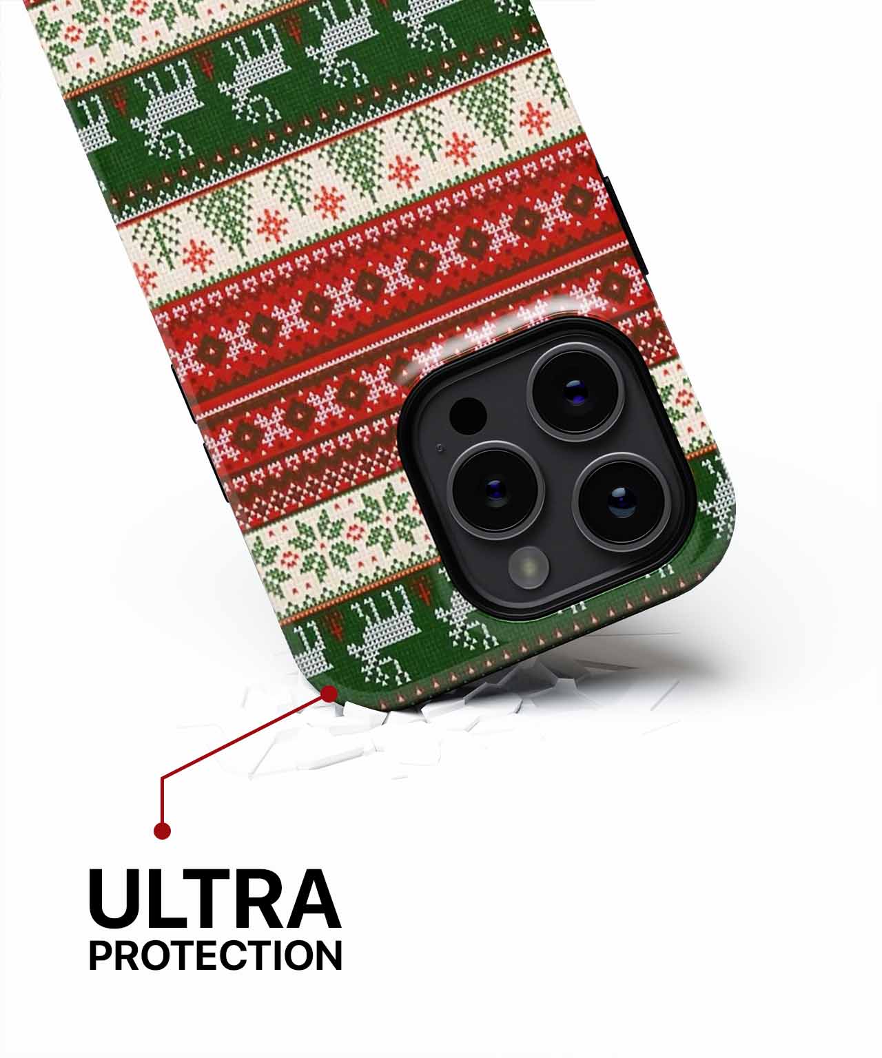 Jolly Reindeer Sweater Pattern Delightful iPhone case Case Cazify - Delivery Canada