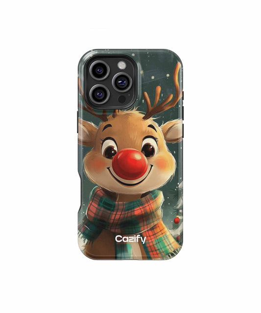 Jolly Reindeer Warming Up for Winter iPhone case Case Cazify - Delivery Canada