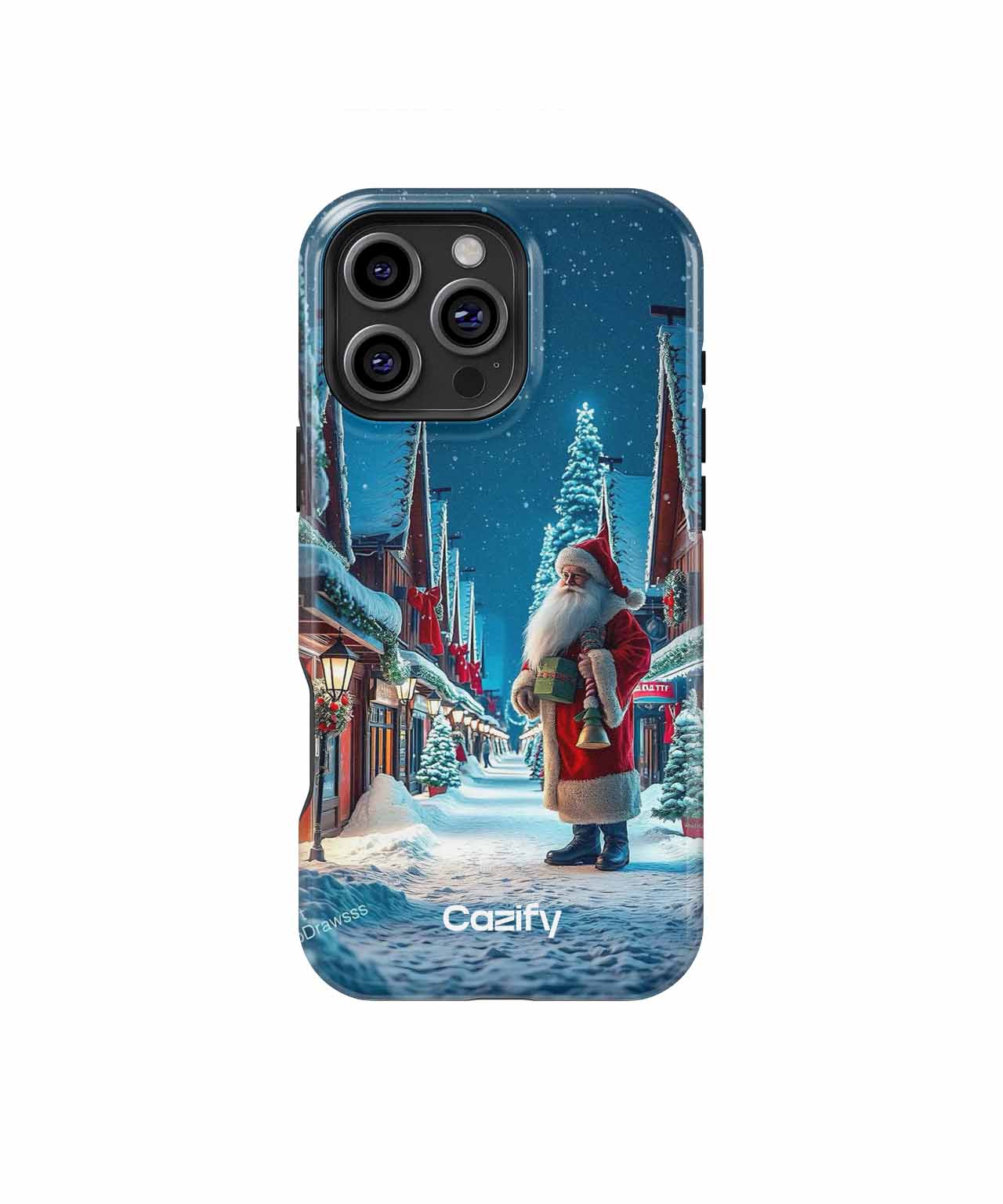 Jolly Santa Claus in Winter Wonderland iPhone case Case Cazify - Delivery Canada