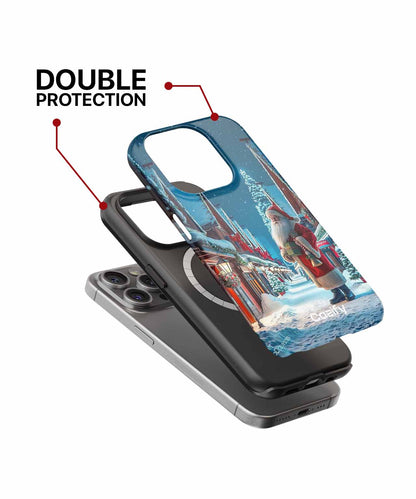 Jolly Santa Claus in Winter Wonderland iPhone case Case Cazify - Delivery Canada