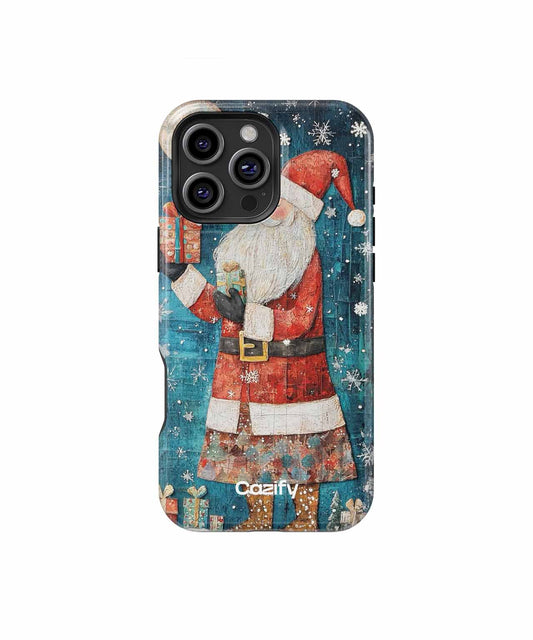 Jolly Santa in a Winter Wonderland iPhone case Case Cazify - Delivery Canada