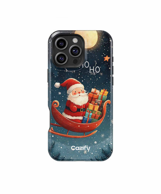 Jolly Santa's Gift Giving Adventure iPhone case Case Cazify - Delivery Canada