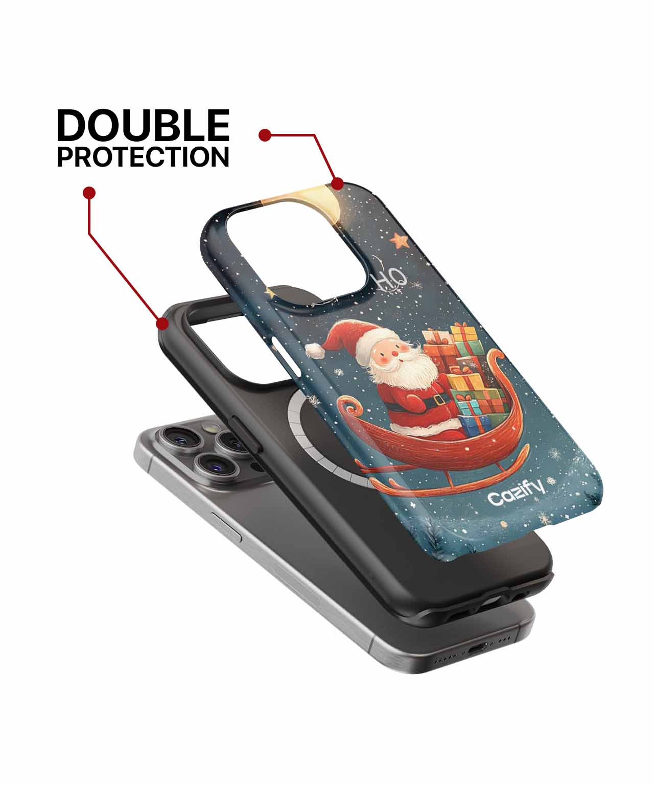 Jolly Santa's Gift Giving Adventure iPhone case Case Cazify - Delivery Canada