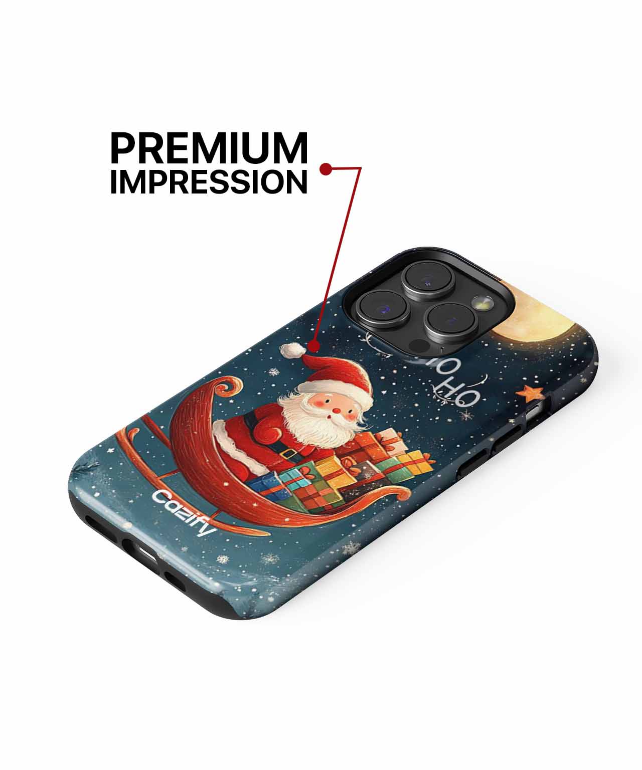 Jolly Santa's Gift Giving Adventure iPhone case Case Cazify - Delivery Canada