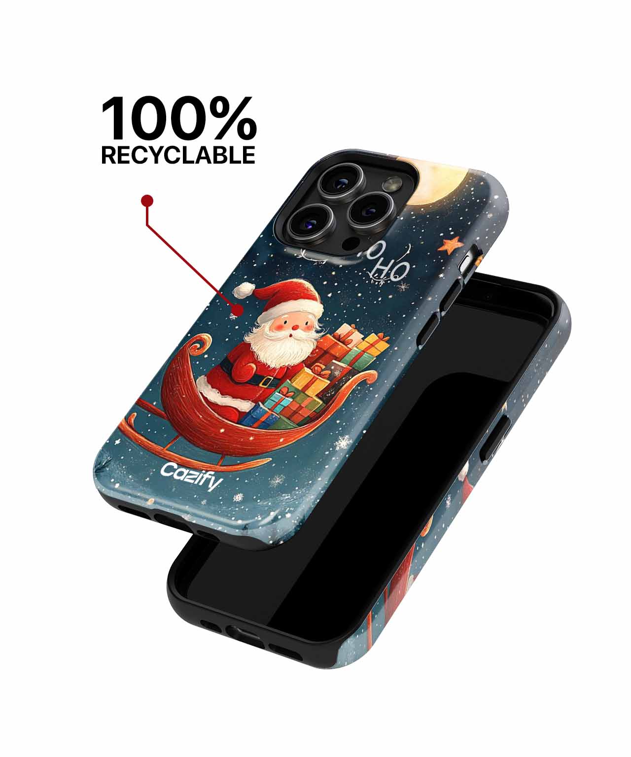 Jolly Santa's Gift Giving Adventure iPhone case Case Cazify - Delivery Canada