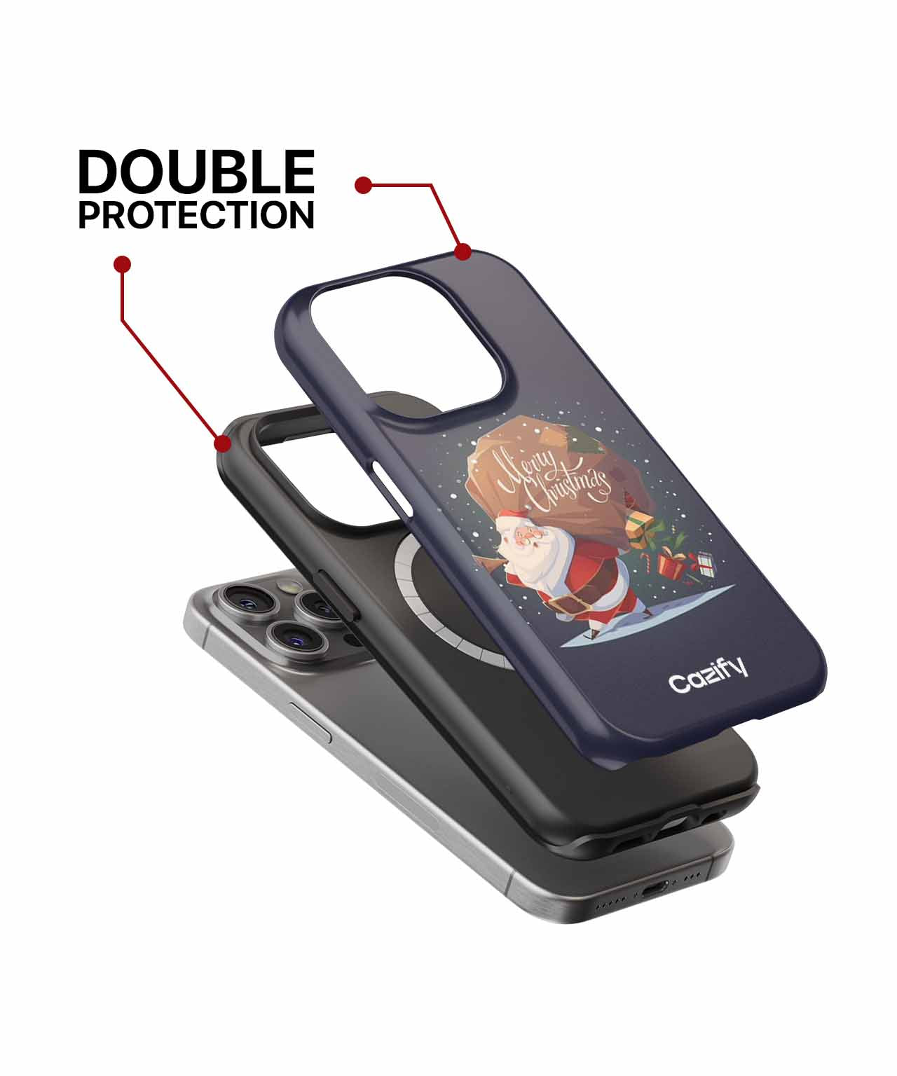 Jolly Santa's Gift Parade iPhone case Case Cazify - Delivery Canada
