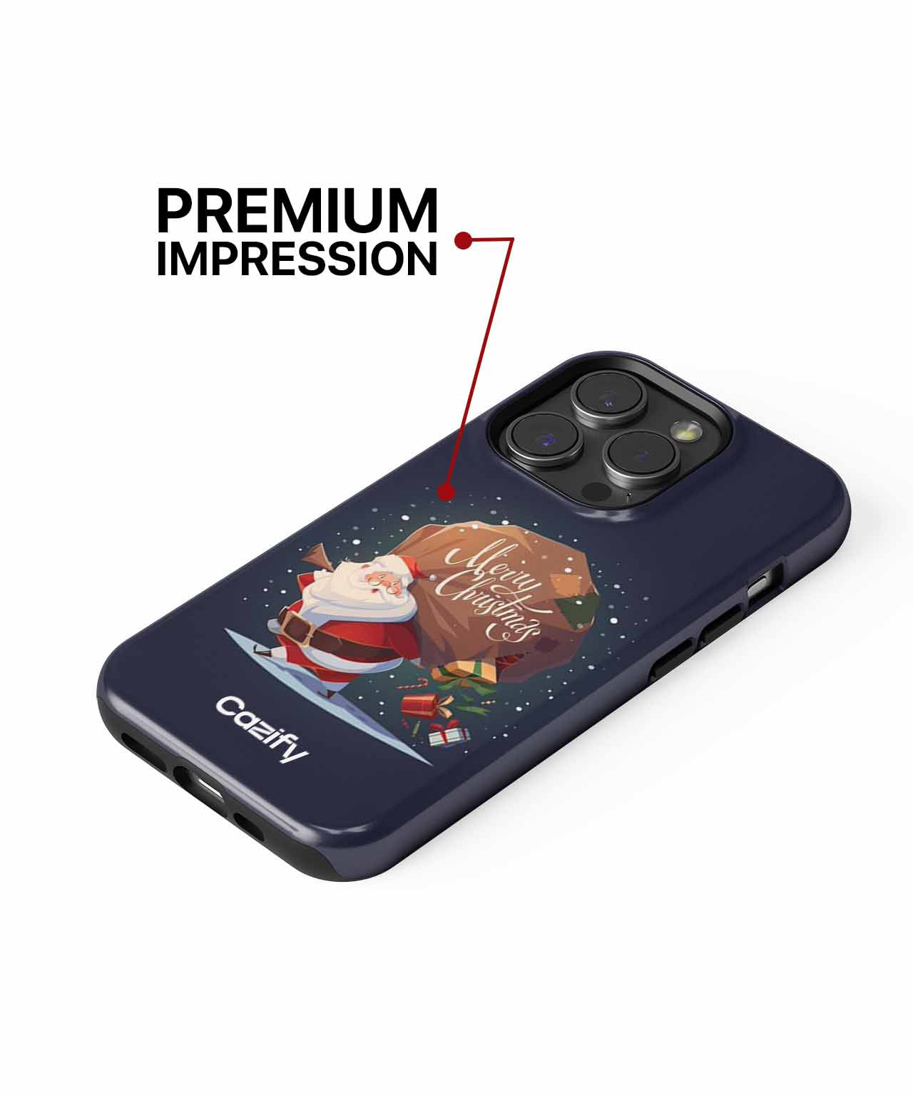 Jolly Santa's Gift Parade iPhone case Case Cazify - Delivery Canada