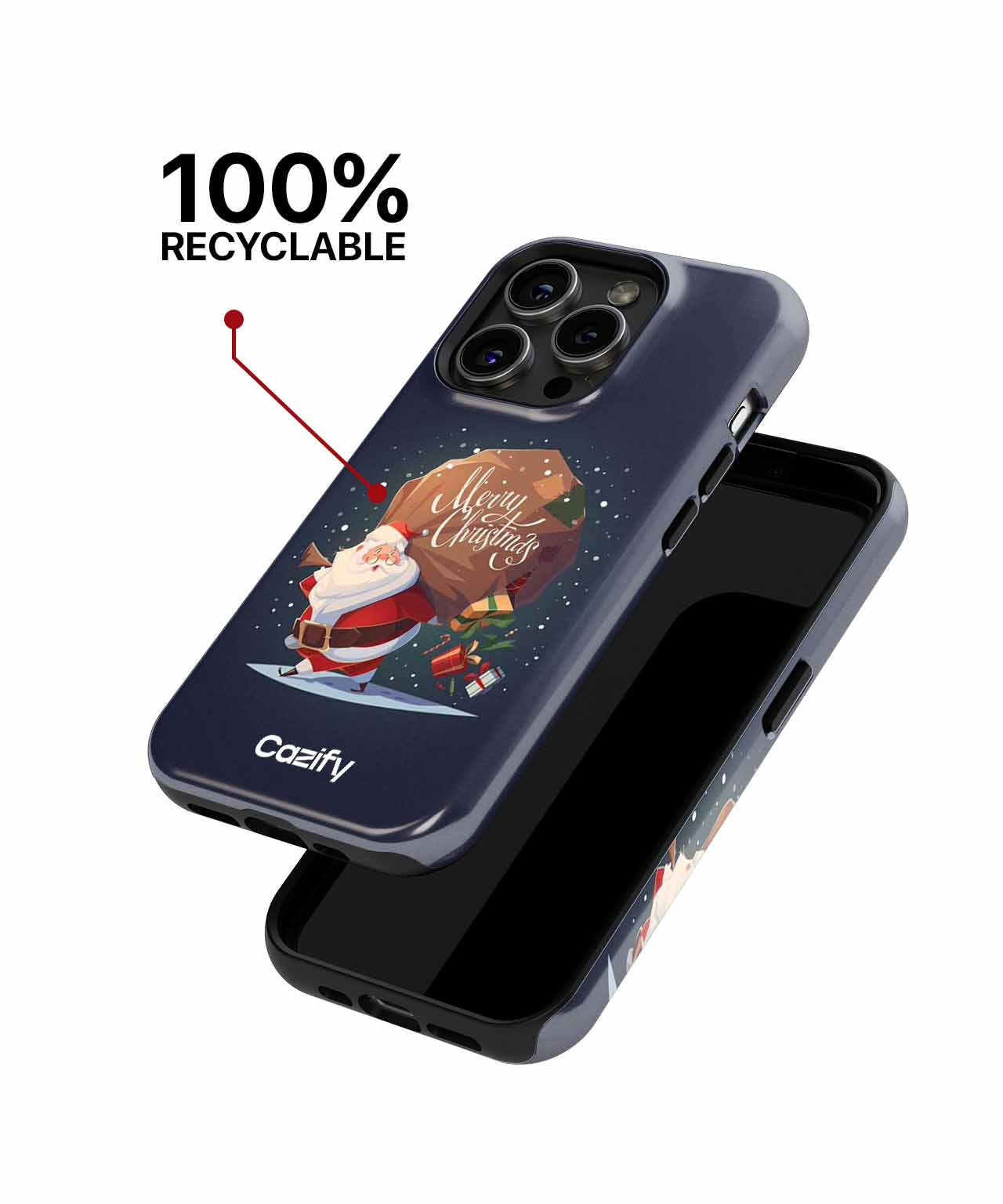 Jolly Santa's Gift Parade iPhone case Case Cazify - Delivery Canada