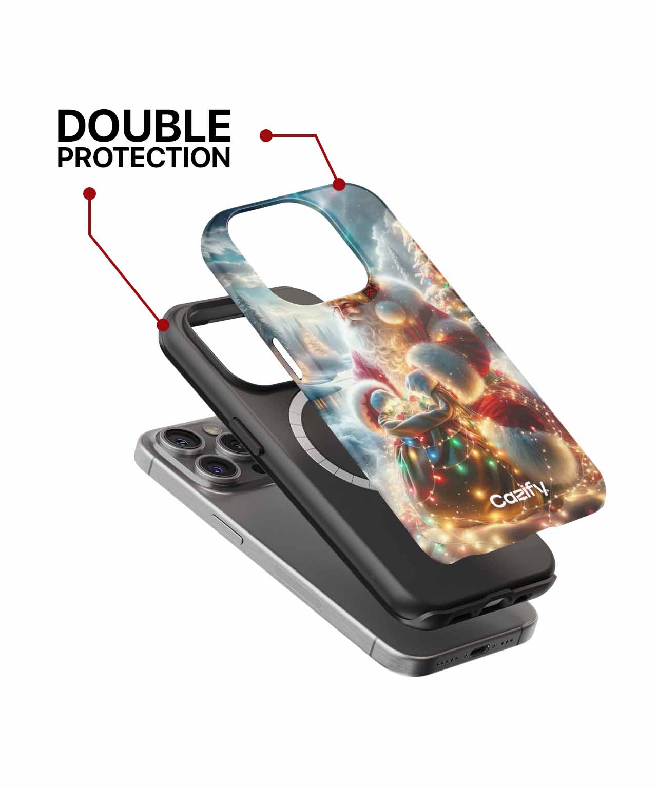 Jolly Santa Spreading Holiday Cheer iPhone case Case Cazify - Delivery Canada