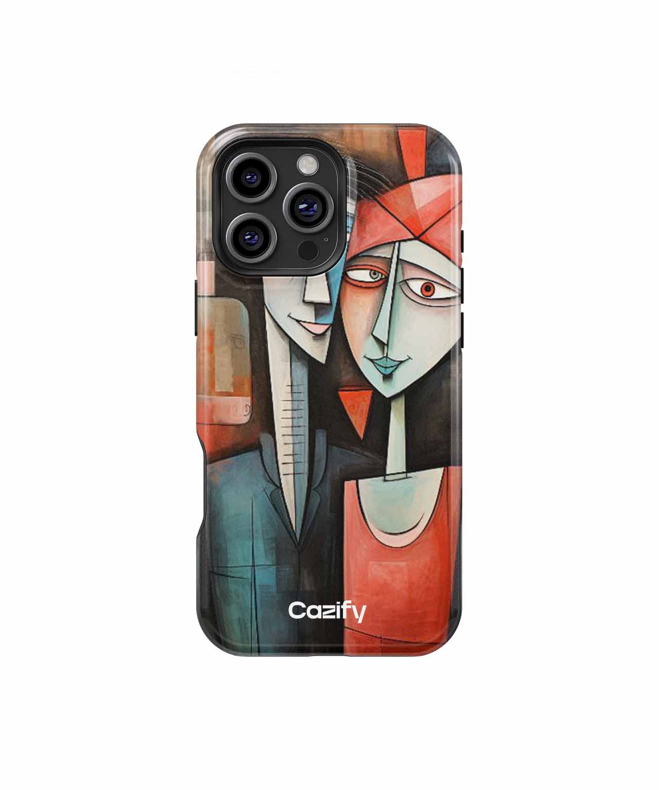 Joyful Abstract Couple Embrace iPhone case Case Cazify - Delivery Canada