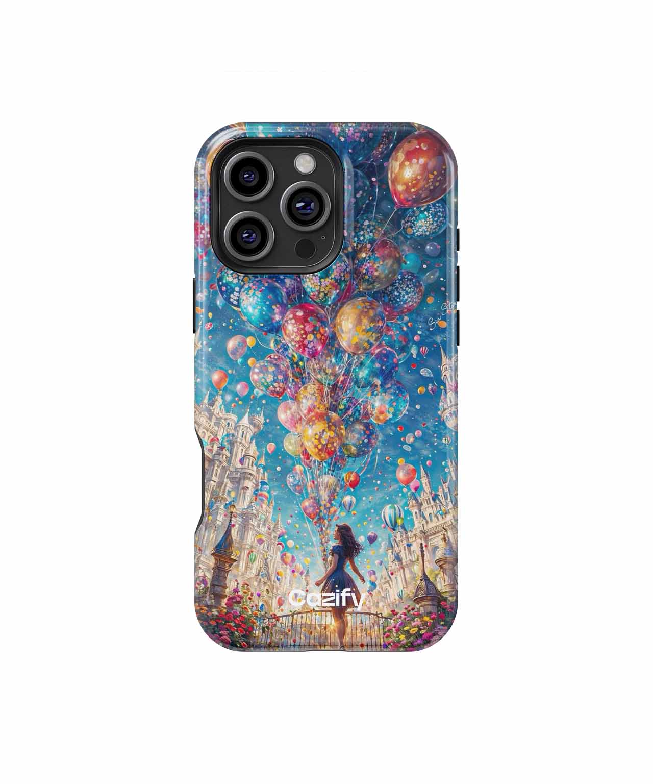 Joyful Balloon Wonderland with Whimsical Castles iPhone case Case Cazify - Delivery Canada